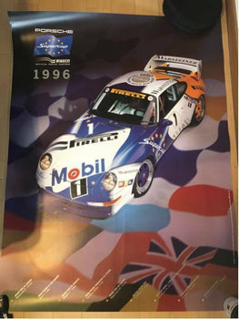 Original Vintage Rare Porsche Race Poster 1996