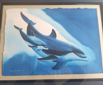 Robert Wyland Ocean Life Original Watercolor On