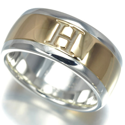 Hermes Ring Hlogo Eu49 18K 750 Yellow Gold/925