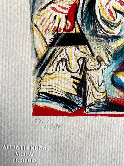 Pablo Picasso Lithograph Coa Signed Op Numbered By Hand Stamped 180