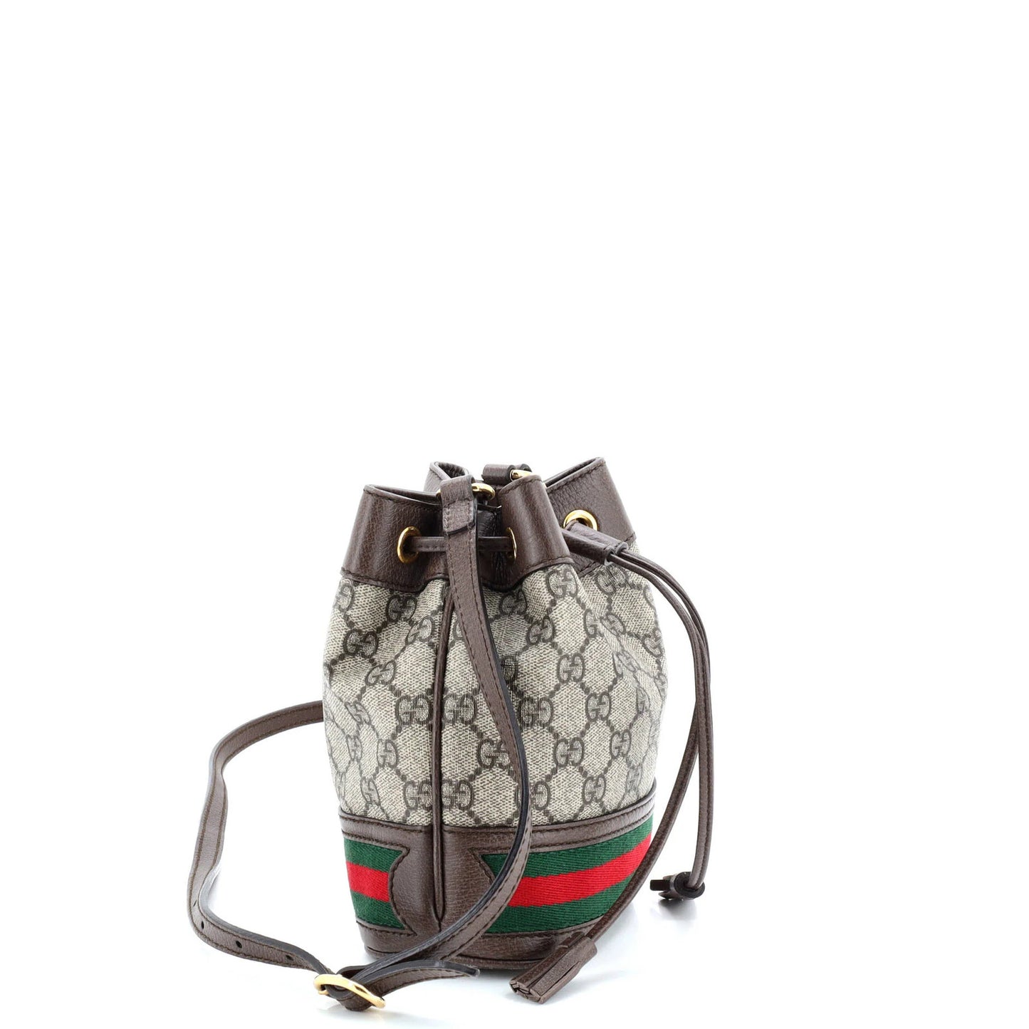 Gucci Ophidia Bucket Bag Gg Coated Canvas Mini