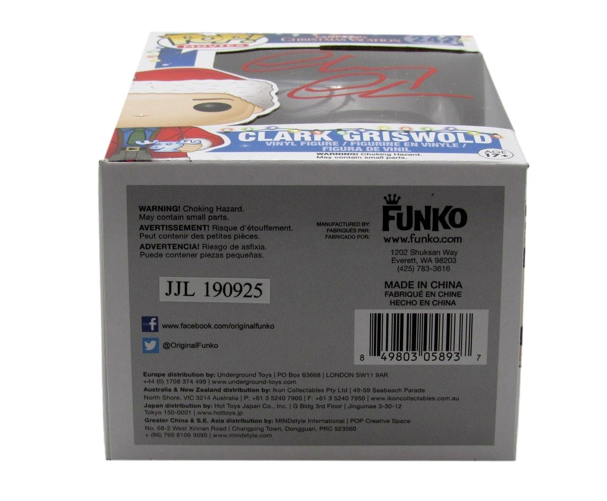 Chevy Chase Signed/Auto Funko Pop! #242 "Christmas Vacation" Beckett 189755