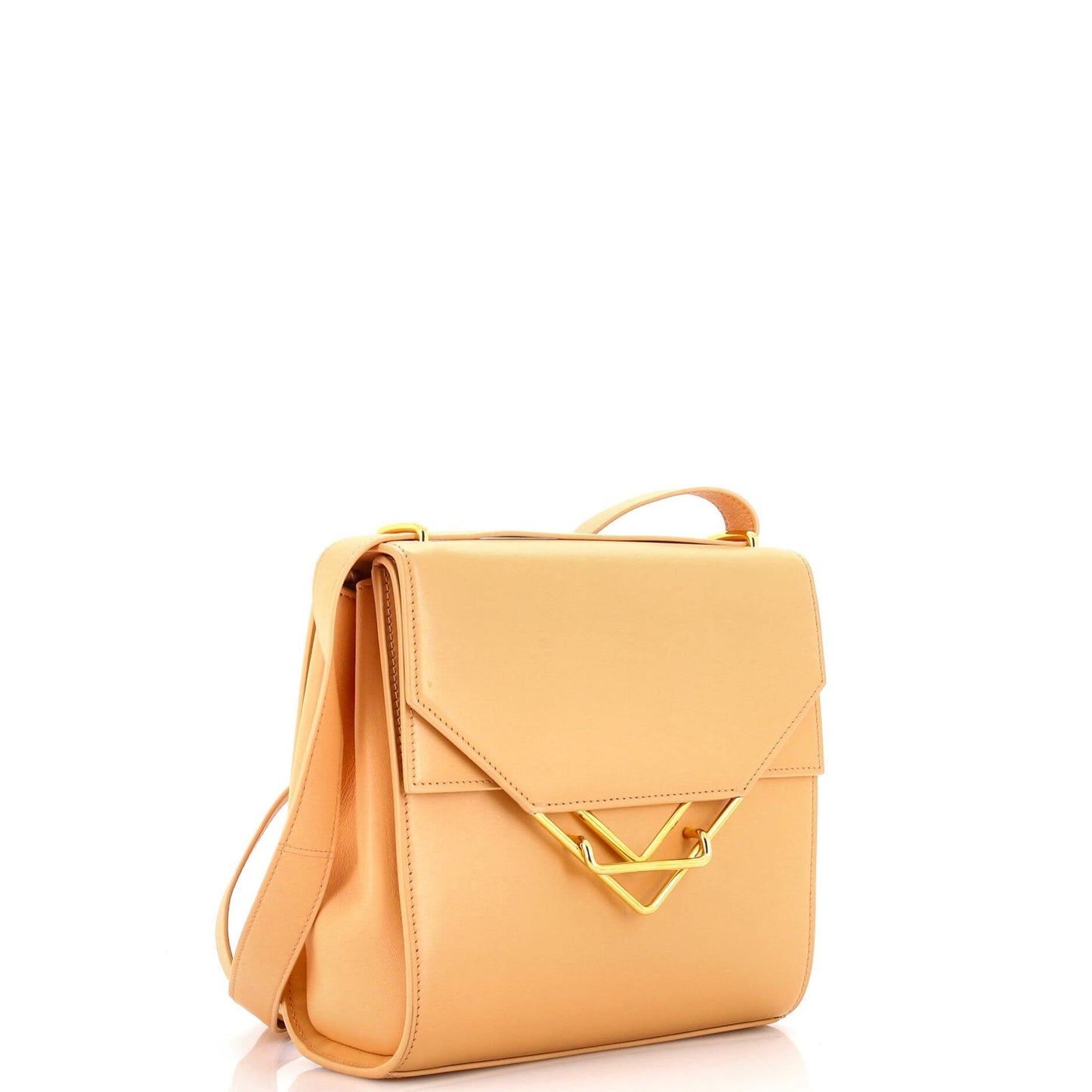 Bottega Veneta Clip Flap Bag Leather