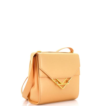 Bottega Veneta Clip Flap Bag Leather