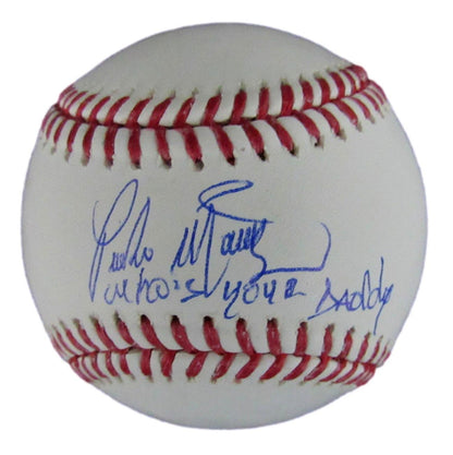 Pedro Martinez Hof Autographed Who'S Your Daddy? Oml Baseball Beckett 176383