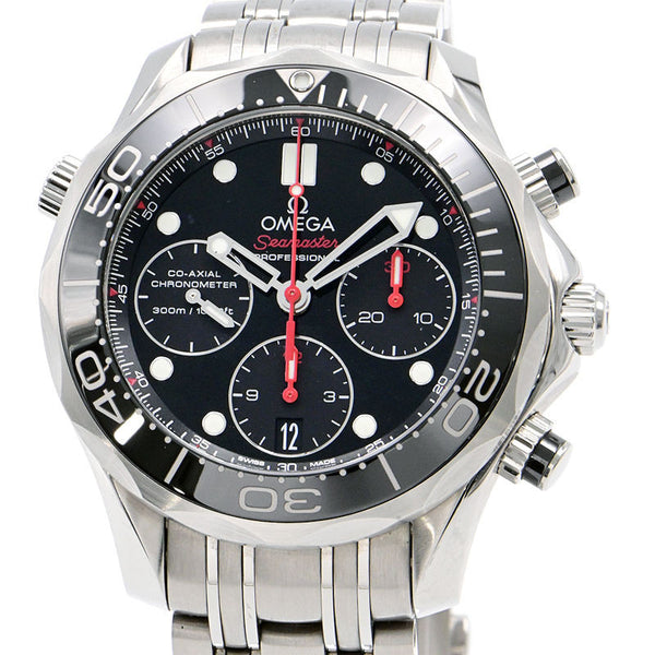 Omega Seamaster Diver 300M 212.30.42.50.01.001 Black Men'S Used Watch #3224