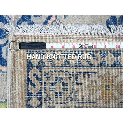 4'9"X6'9" Gray Fusion Kazak With Colorful Caucasian Design Oriental Rug