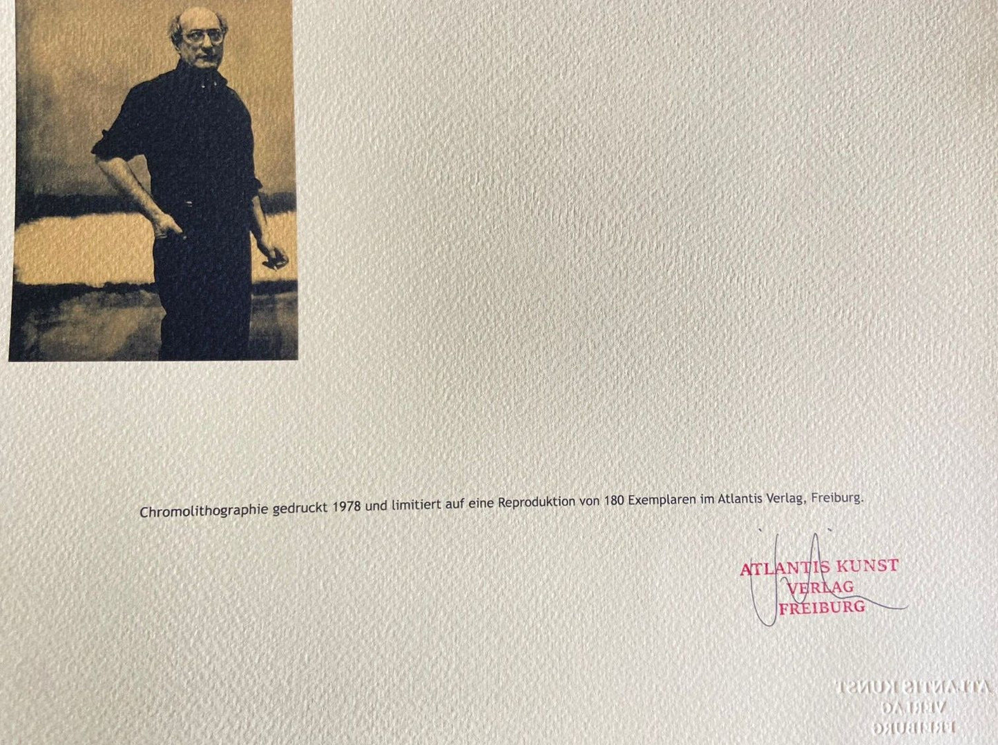 Mark Rothko Lithograph Coa Signed Op Numbered