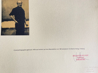 Mark Rothko Lithograph Coa Signed Op Numbered