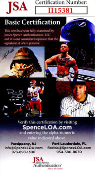 George Yardley Autographed Hand Filled Out Survey Page (Jsa)