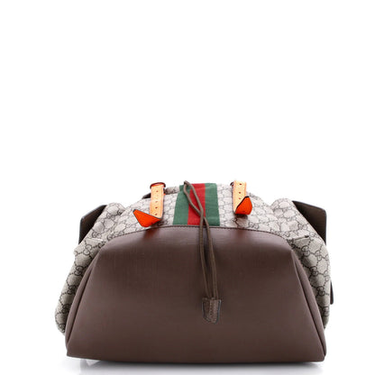 Gucci Ophidia Flap Backpack Gg Coated Canvas Medium