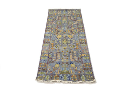 Handmade Tree Of Life Floral Runner Rug Oushak