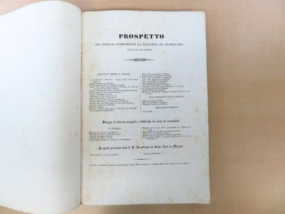 A Collection Of Architectural Works Luigi Voghera 1842 Raccolta Dei Disegni