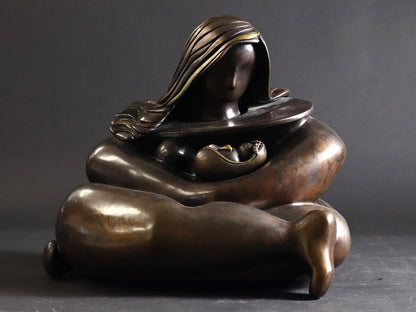Andrea J Smith "Mother And Child" Bronze