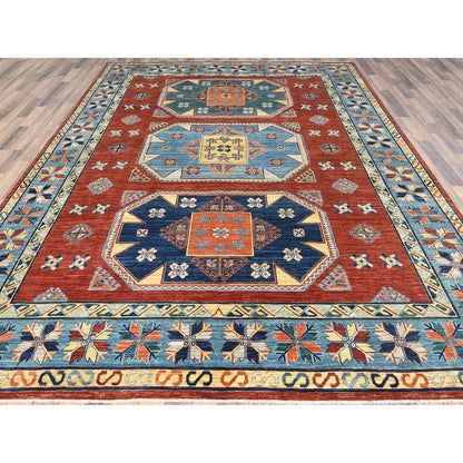 9'X12'2" Imperial Red Armenian Inspired Wool Hand Knotted Oriental Rug