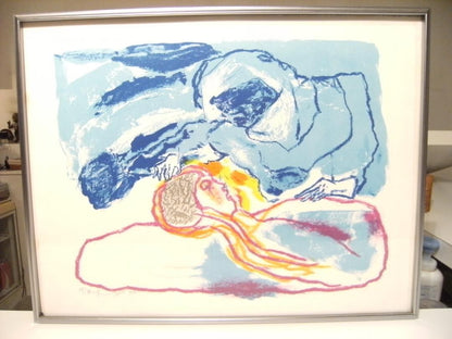 Pieter Defesche Lithograph "Devotion" Signed