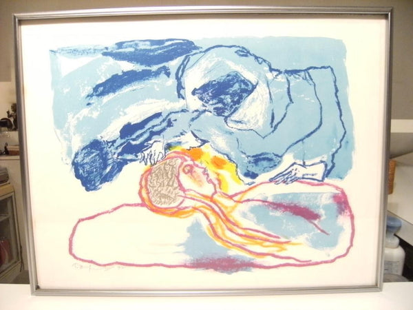 Pieter Defesche Lithograph "Devotion" Signed