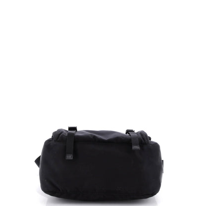 Prada Double Buckle Flap Messenger Bag Tessuto Large