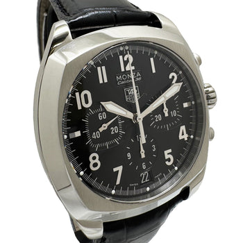 Tag Heuer Monza Caliber 36 Chronograph Date Black Dial Cr5110