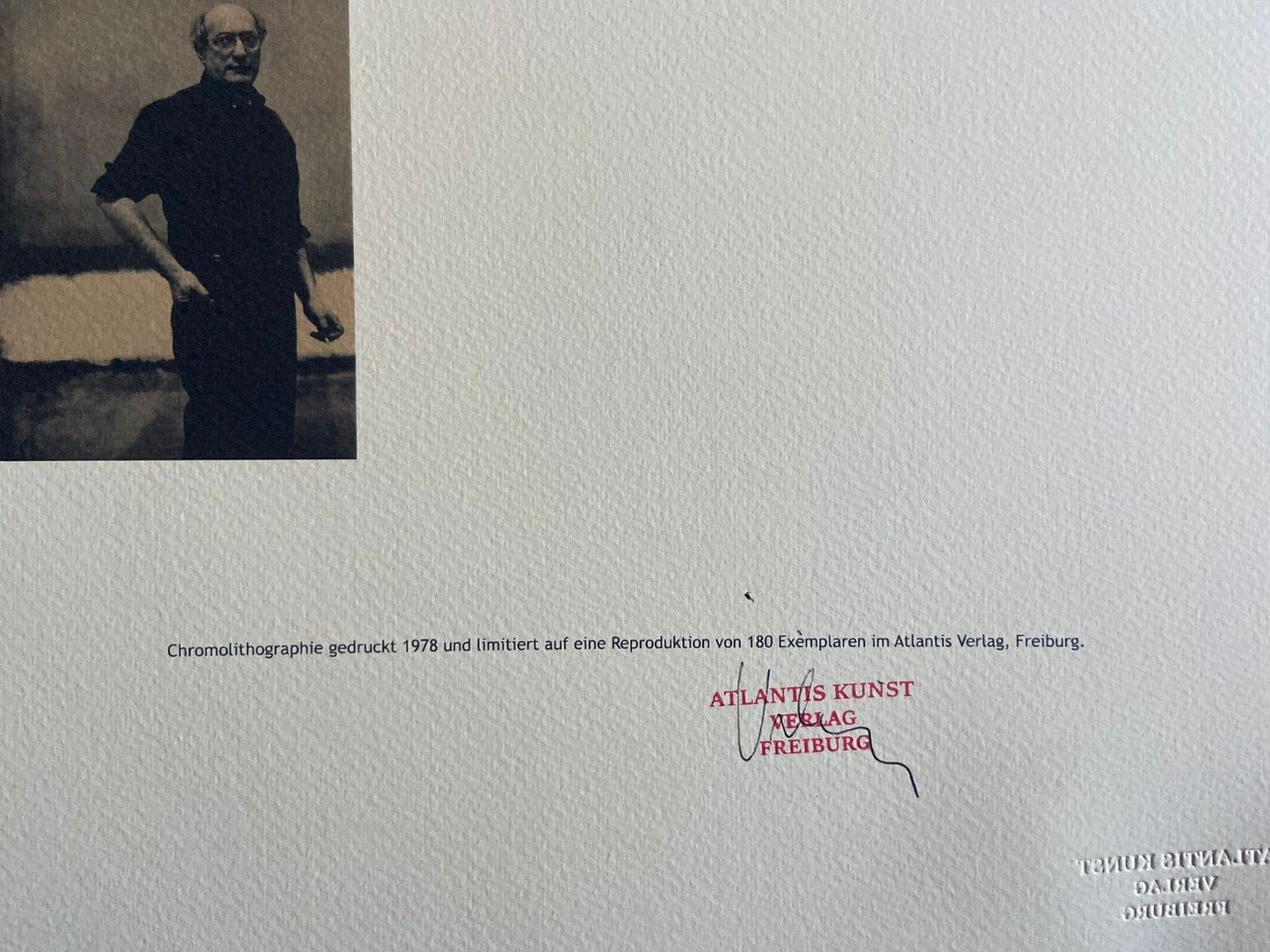 Mark Rothko Lithograph Coa Signed Op Numbered In
