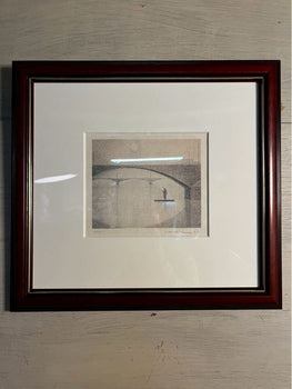 Jiri Chadima Silent Prague Signed Lithograph 9/25 | Czech Modern Print Framed