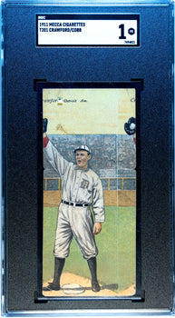 1911 Mecca Cigarettes T201 Ty Cobb Sam Crawford Card Sgc 1