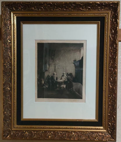 Ferdinand Schmutzer Signed Original Etching -Die