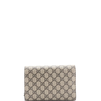 Gucci Dionysus Chain Wallet Gg Coated Canvas Small