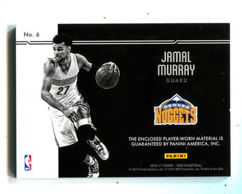 Jamal Murray 2016-17 Panini Noir Rookie Materials Triple Jersey Patch /99