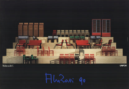 Mario Carrieri Molteni&C " Offset Lithograph Photography Black