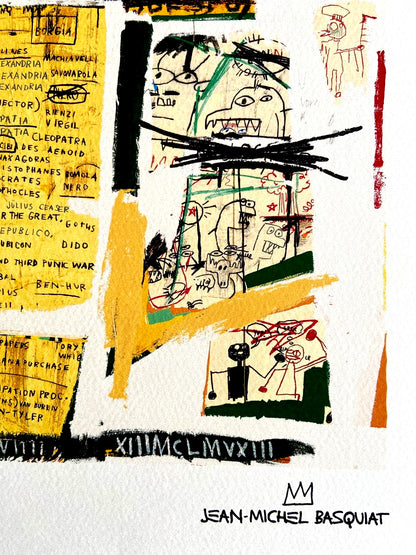 Jean-Michel Basquiat Lithograph Signed Coa Limited Edition