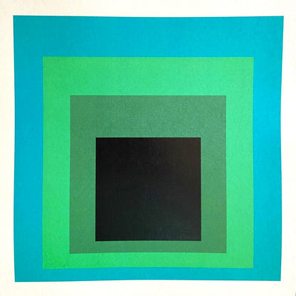 Josef Albers Lithograph Guggenheim Museum Coa Numbered In Pencil