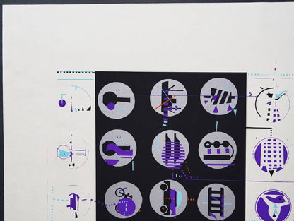 Risaburo Kimura Signed Original Serigraph Screenprint City-23 Edition Ap 1967