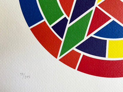 Sol Lewitt Lithograph Coa Numbered In Pencil 275 Ex