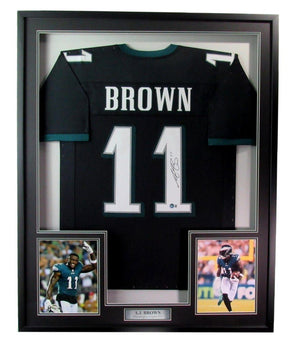 A.J. Brown Eagles Autographed Jersey With Photos