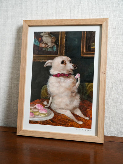 Alison Friend - Dog Framed Signed Art Print Coa