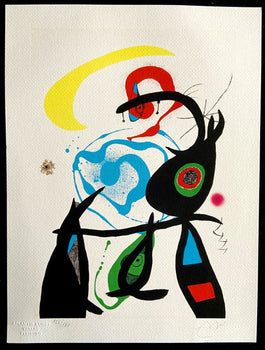 Joan Mir Lithograph Coa Signed Op Numbered By Hand - Piet Mondrian