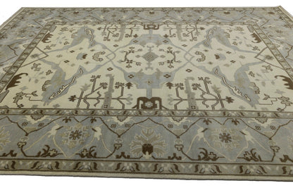 Handmade Wool Oushak Oriental Rug Extra Large