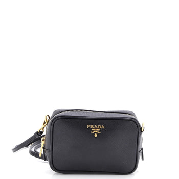 Prada Zip Crossbody Bag Saffiano Leather Mini