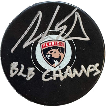 Aaron Ekblad Autographed Official Florida Panthers Puck (Beckett Witness)