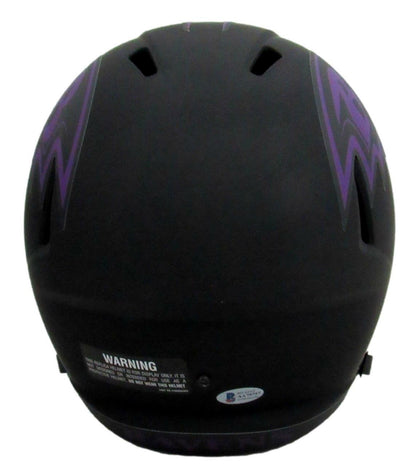 Jamal Lewis Signed Ravens Eclipse Replica Full Size Helmet Beckett 163126