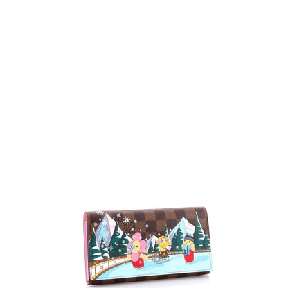 Louis Vuitton Sarah Wallet Limited Edition Vivienne Xmas Damier