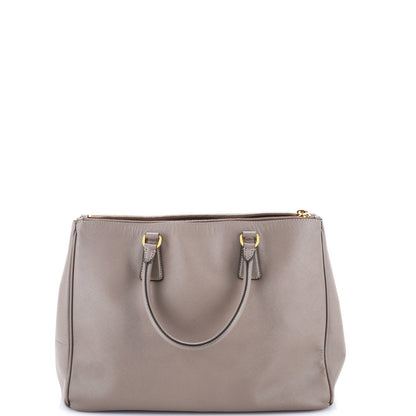 Prada Double Zip Lux Tote Saffiano Leather Large