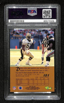 Sam Mills Hof Signed/Autograph 1993 Classic #181 Saints/Panthers Psa/Dna 201488