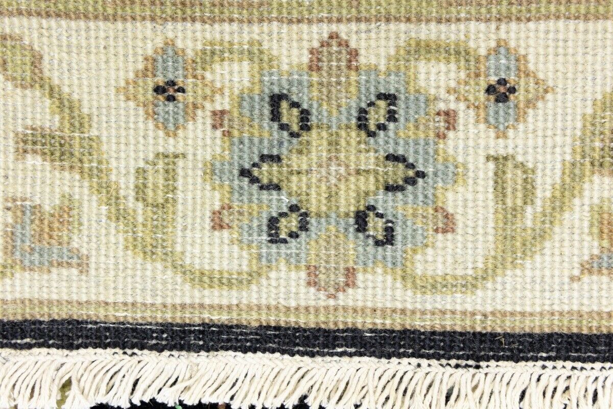Handmade Black Osh Chobi Peshawar Rug Small