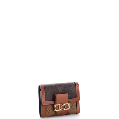 Louis Vuitton Dauphine Wallet Reverse Monogram Canvas Compact