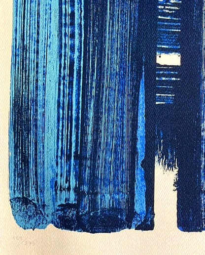 Pierre Soulages Coa Signed Op And Numbered In