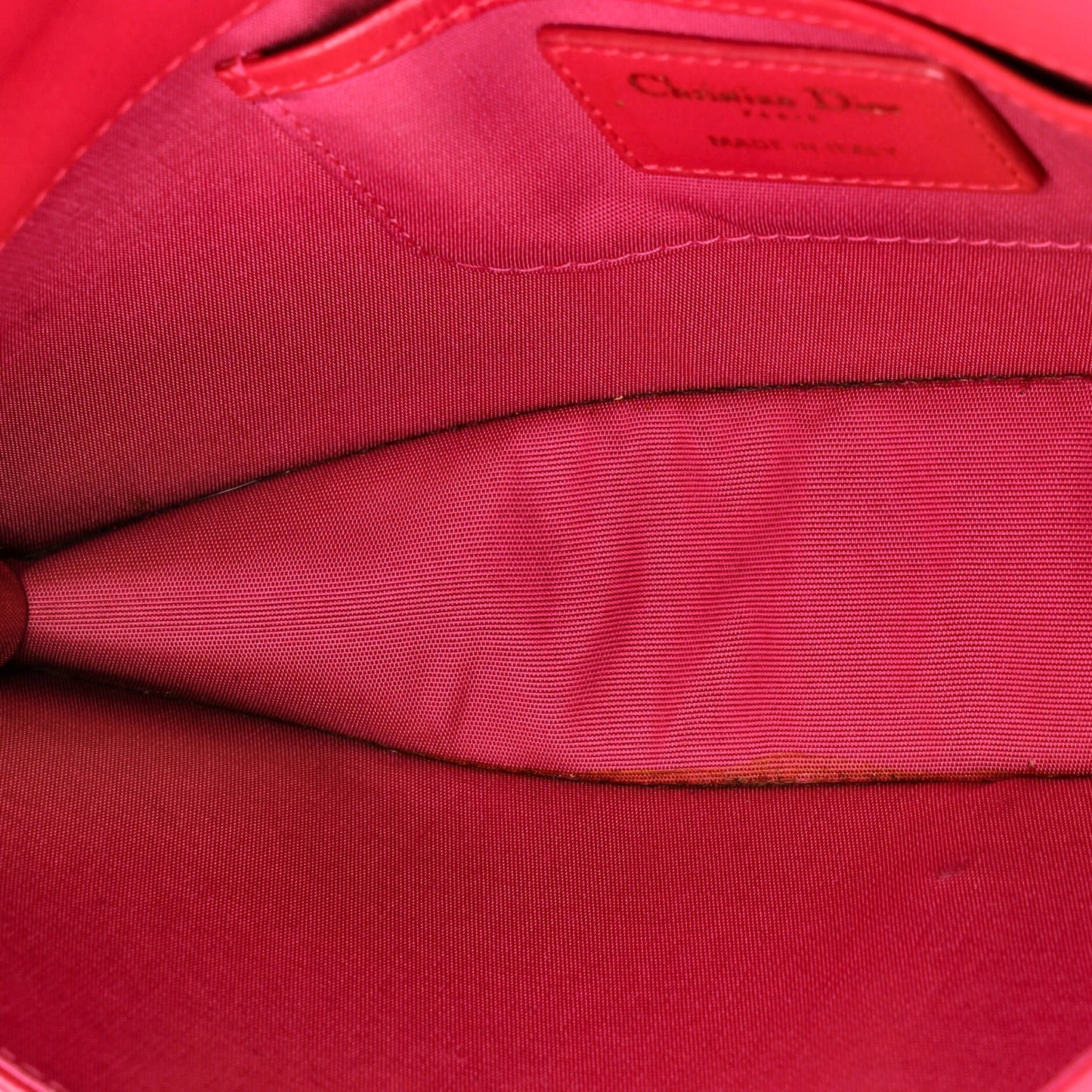 Christian Dior Lady Dior Convertible Chain Clutch Cannage Quilt Leather Long