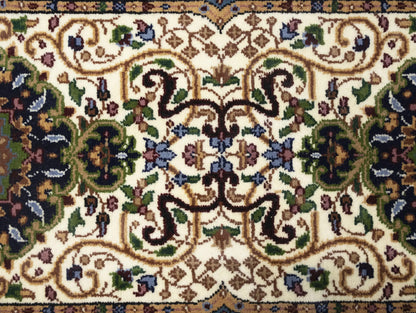 Oriental Runner Rug Floral Design Plush Hallway Carpet Handmade Kirman 3X10 ft