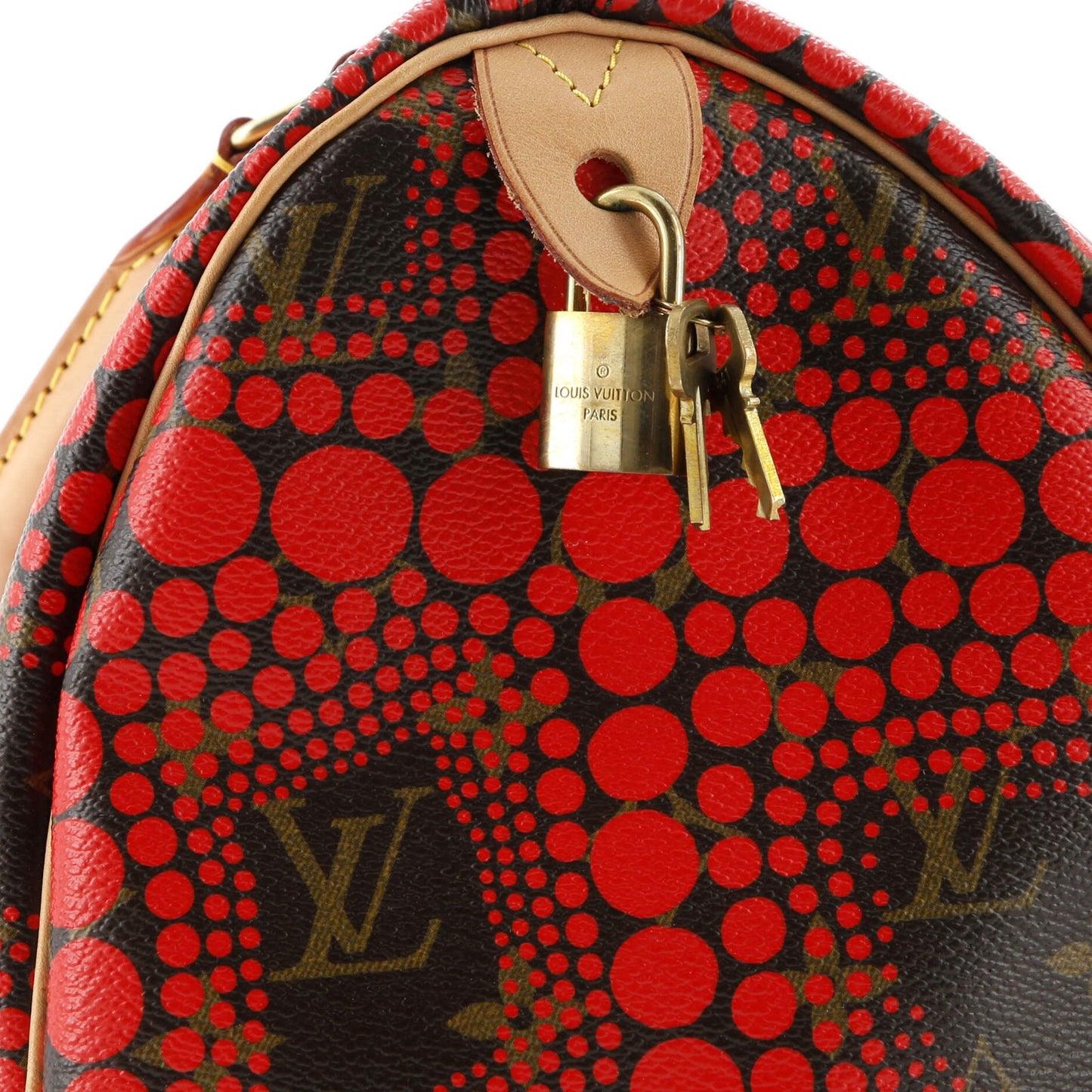 Louis Vuitton Speedy Handbag Limited Edition Kusama Town Monogram Canvas 30